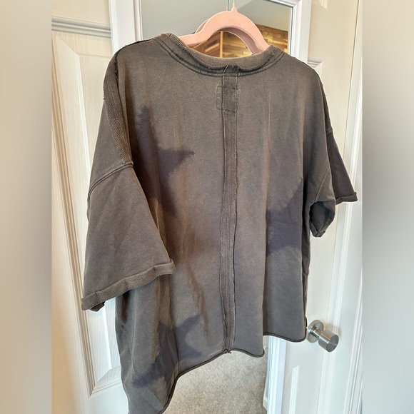 NWT🖤Umgee Mineral Washed Star Shirt Small Oversized Ash - Picture 6 of 7
